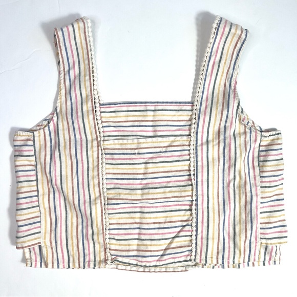 Marine Layer Stella Tank Mini Multi Stripe Size Medium - Picture 5 of 10